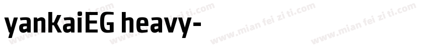 yankaiEG heavy字体转换